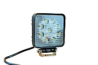 Світлодіодна LED-фара робоча 27 W 3 Вт 9 лмп, фото 3