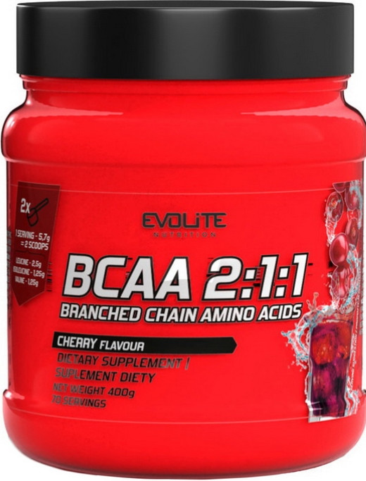 Bcaa бцаа Evolite Nutrition BCAA 2:1:1 400г вишня