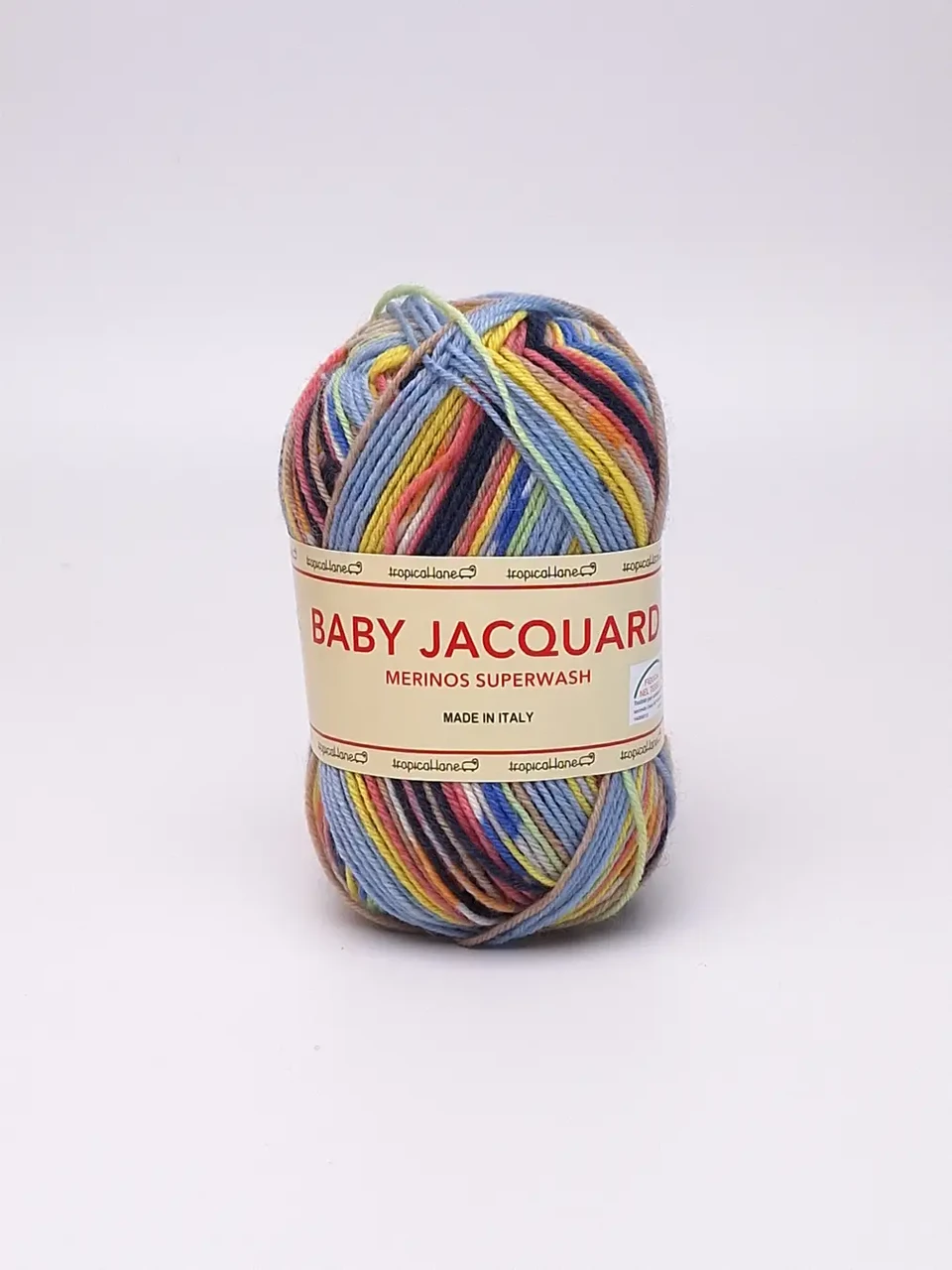 Шкарпеткова пряжа Baby Jacquard/Бебі Жаккард, мультіколор 603