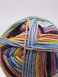 Шкарпеткова пряжа Baby Jacquard/Бебі Жаккард, мультіколор 603, фото 3
