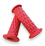 Гріпси дитячі для велосипеда, самоката, біговела плетені TPR червоні, фото 3