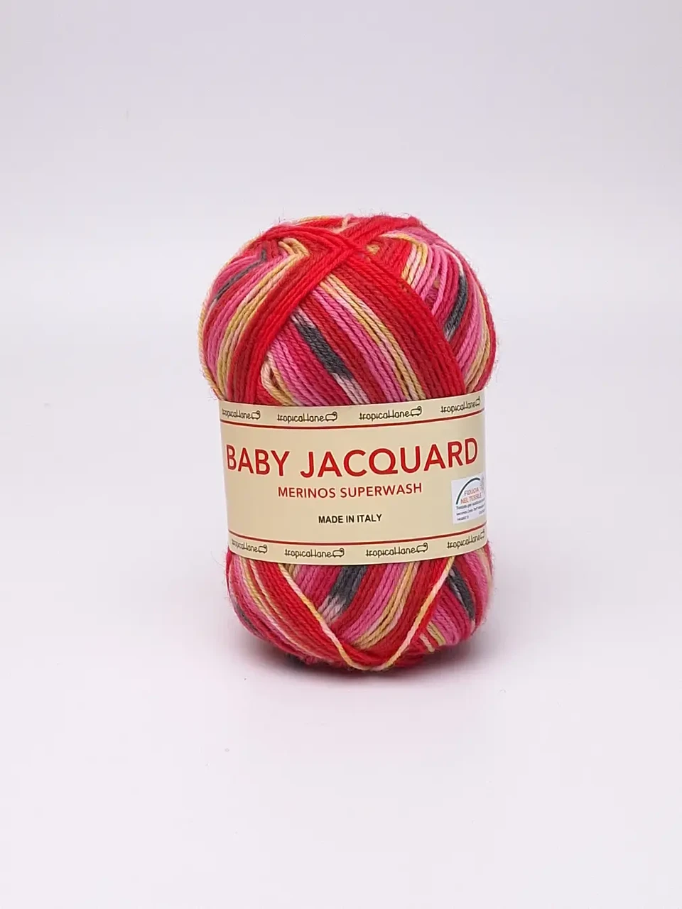Шкарпеткова пряжа Baby Jacquard/Бебі Жаккард, мультіколор 601