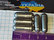 1 штука Капсула "ЖЕМЧУГ СРІБЛО" ПЕРЛАМУТР МЕТАЛІК размер 00 (0,95мл = 23,4мм*8,2мм), фото 4