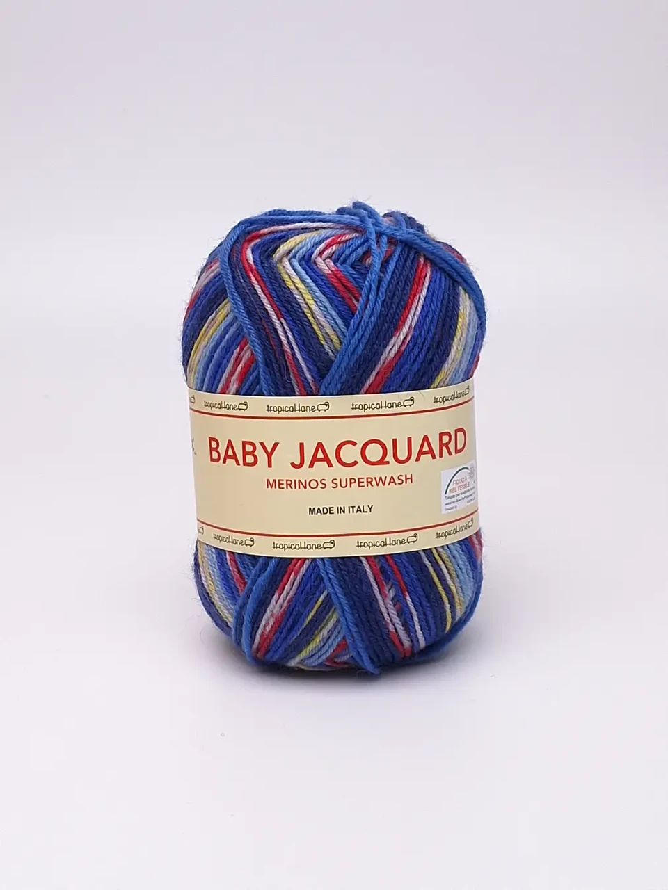 Шкарпеткова пряжа Baby Jacquard/Бебі Жаккард, мультіколор 602