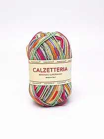 Шкарпеткова пряжа Calzetteria/Кальцетерія, мультіколор 702