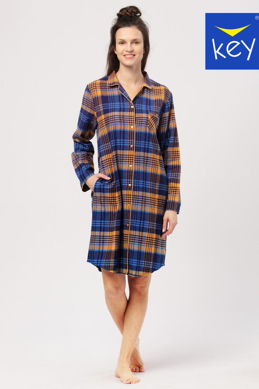 Нічна сорочка фланель KEY LND 483 B24 S, M, L, XL