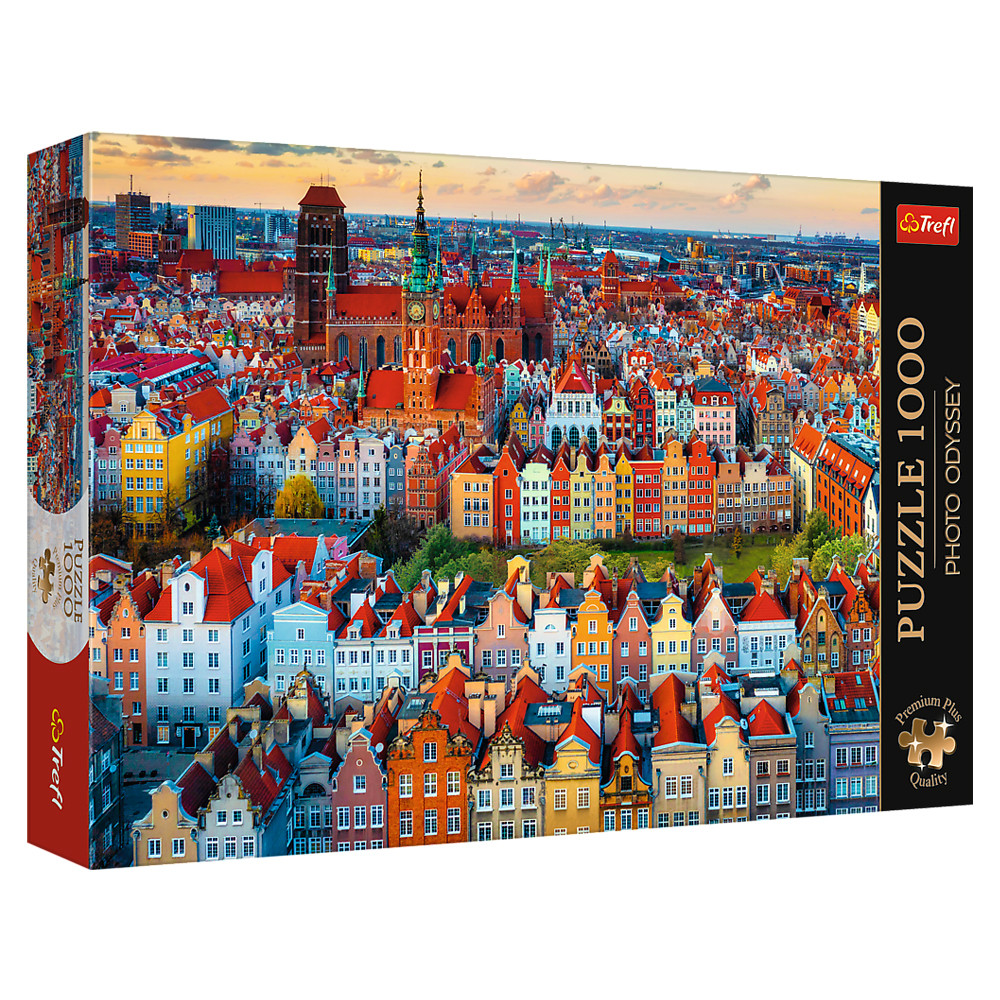 Пазл "Фото Одісея: Вид на Гданськ. Польща" 1000 елементів Trefl Premium Plus Quality (5900511108569)