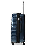 Валіза Airtex велика L полікарбонат синя 76х50х30(+5)см/117л/4.6кг, фото 5