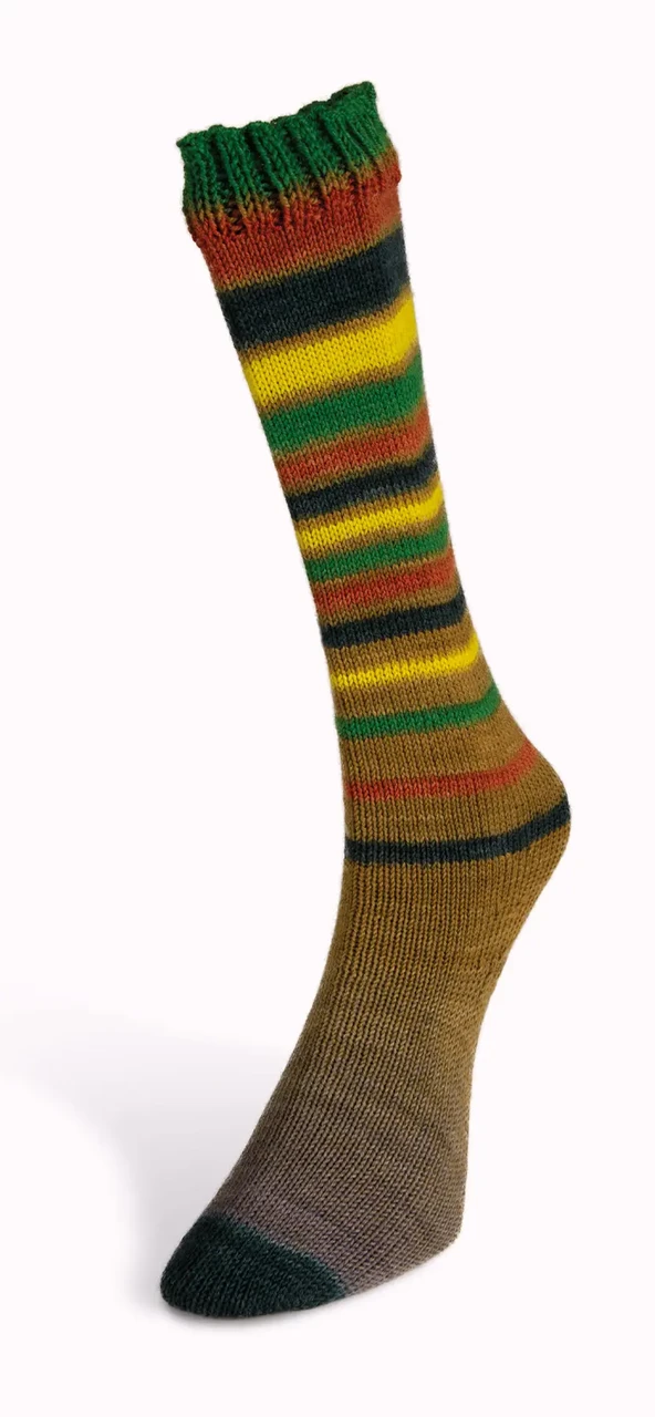 Шкарпеткова пряжа Infinity Sock/Інфініті Сок, мультіколор-смуги 23