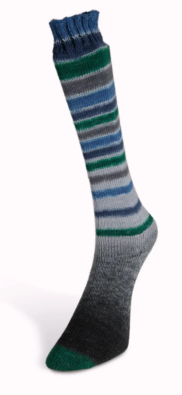 Шкарпеткова пряжа Infinity Sock/Інфініті Сок, мультіколор-смуги 22