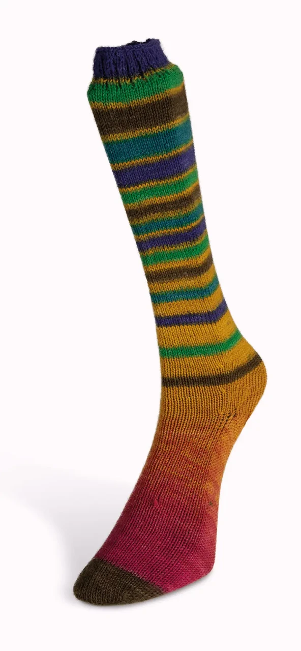 Шкарпеткова пряжа Infinity Sock/Інфініті Сок, мультіколор-смуги 20