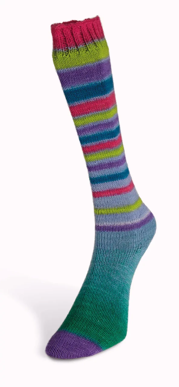 Шкарпеткова пряжа Infinity Sock/Інфініті Сок, мультіколор-смуги 19