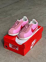 Жіночі кросівки Nike Cortez Rose Pink Red Кеди Найк Кортез для дівчат шкіра демісезон, фото 3