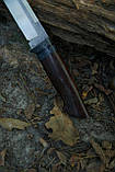 Ніж ручної роботи «Цезар #1» з піхвами зі шкіри N690/61-62 HRC., фото 3