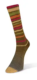 Шкарпеткова пряжа Infinity Sock/Інфініті Сок, хакі зі смугами 11
