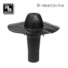 Покрівельна воронка DN110 з бітумним полотном, євроруберойд, Finland