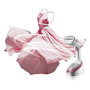 Ручний вертикальний відпарювач для одягу на 300 мл та потужністю 1600 Вт BITEK BT-1159 Рожевий, фото 2