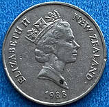 Монета Нової Зеландії 10 центів 1988 р., фото 3