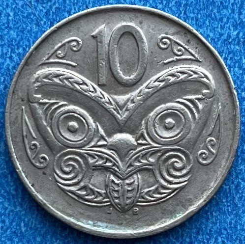 Монета Нової Зеландії 10 центів 1988 р.