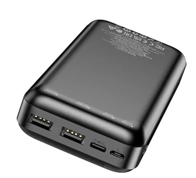 Повербанк з виходом type з 2usb для заряджання 2 пристроїв Power bank na 20000 mah для заряджання ґаджетів Borofone
