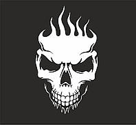 Наклейка Череп пламя, фото 10