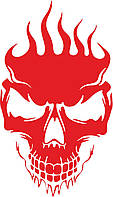 Наклейка Череп пламя, фото 7