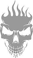 Наклейка Череп пламя, фото 8