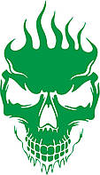 Наклейка Череп пламя, фото 6