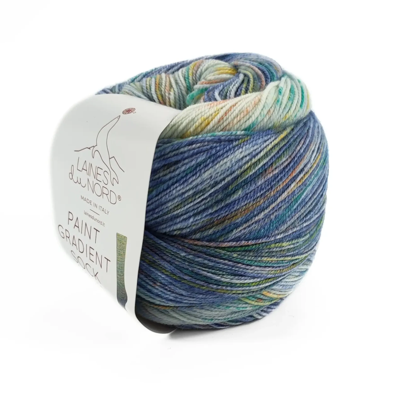 Шкарпеткова пряжа Paint Gradient Sock/Пейнт Градієнт Сок, блакитно-зелений мультіколор 16