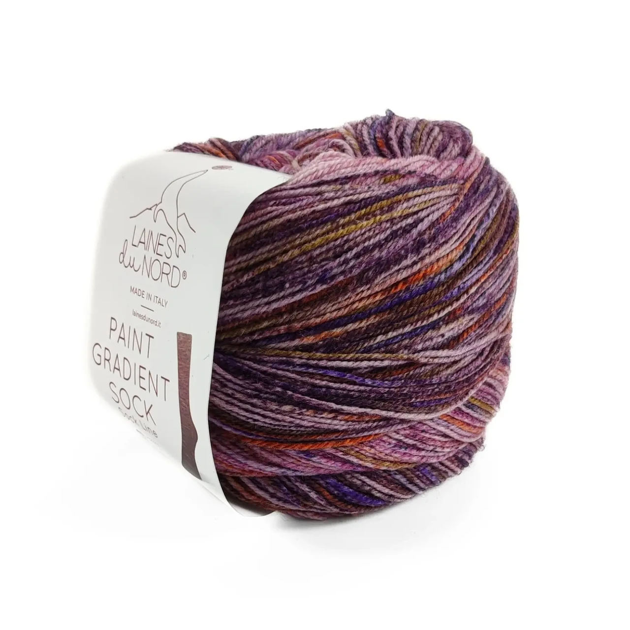 Шкарпеткова пряжа Paint Gradient Sock/Пейнт Градієнт Сок, рожево-фіолетовий мультіколор 13