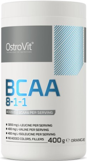 Амінокислоти ВСАА OstroVit BCAA 8-1-1 400 g апельсин