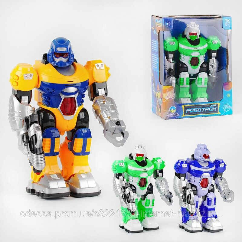 Робот "Роботрон" 16785 "TK Group", ОЗВУЧУВАННЯ УКРАЇНСЬКОЮ МОВОЮ, ходить, світло, звук, в коробці [Склад зберігання: Одеса №4]
