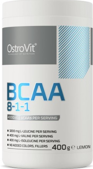 Амінокислоти ВСАА OstroVit BCAA 8-1-1 400 g лимон, фото 1