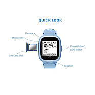 Дитячий смарт-годинник Kids SM LT30 GPS+IP65 Blue, фото 5