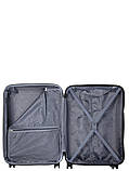 Валіза Франція середня M чорна 65х46х28(+5)см/78л/3.6кг/Worldline 805, фото 9