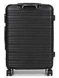 Валіза Франція середня M чорна 65х46х28(+5)см/78л/3.6кг/Worldline 805, фото 3