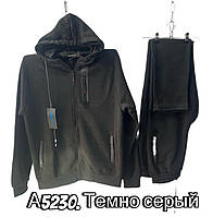 Костюм чоловічий худі теплий трикотаж на флісі розмір норма M-3XL (48-56) (від 5 шт.)