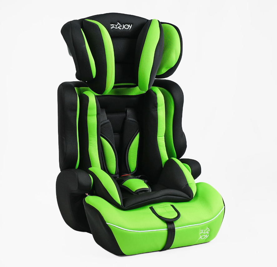 Автокрісло універсальне з бустером JOY TK-1503 зелений група 1/2/3 вага дитини 9-36 кг