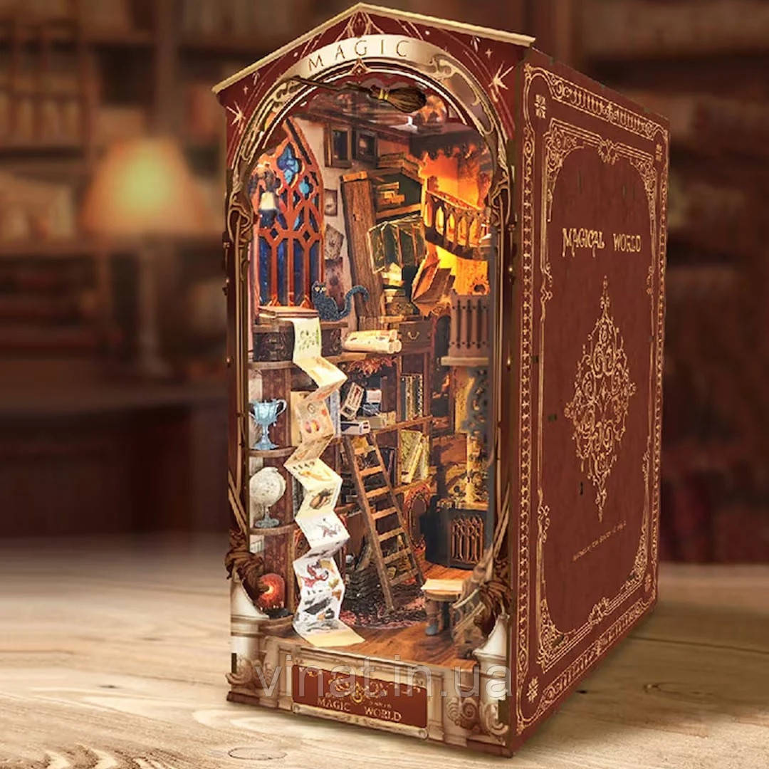 Бук Нук Чарівний світ Book Nook The Magic World Інтер'єрний конструктор SQ-14, фото 1