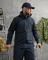 Костюм тактичний Soft Shell Revival ДСНС Демісезонний костюм МНС софтшел синій на флісі демісезон