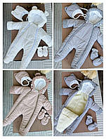 Дитячий зимовий комбінезон Гном, розмір 0-3 міс та 3-6 міс