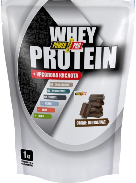 Сиворотковий білок Power Pro Whey Protein 1 кг шоколад, фото 1