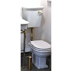 Унітаз з високим бачком на золотій трубі Hidra Ellade P18