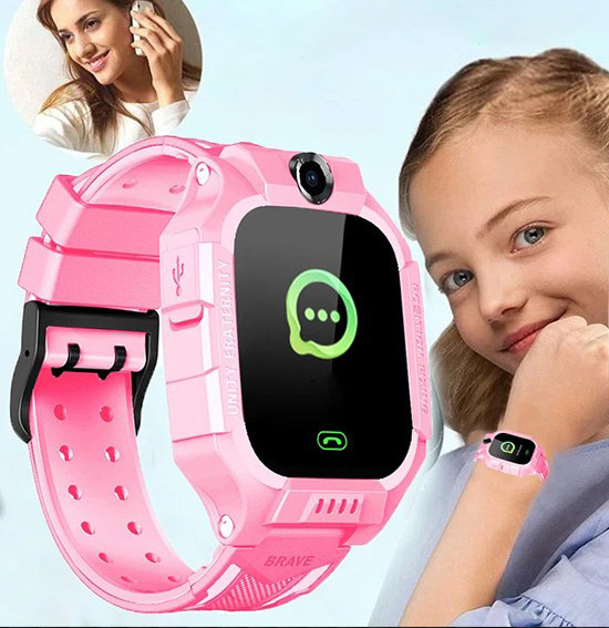 Дитячий розумний смарт-годинник з камерою і функцією дзвінка Smart Baby Watch Kids XO-H110 Розумний годинник з GPS, рожевий