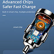 Автомобільний зарядний пристрій Essager Sunset Type-C to Lightning 20W USB Charging Cable black (ECC2Q-WL0A), фото 6