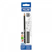 Олівець Н MILAN 071230112 чорнографітовий трикутний D2,0mm