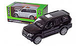 Модель авто 1/33 автомобіль Mitsubishi Pajero 4WD Turbo, чорний, білий. Якість!, фото 3