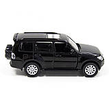 Модель авто 1/33 автомобіль Mitsubishi Pajero 4WD Turbo, чорний, білий. Якість!, фото 9