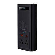 Автомобільний інвертор Baseus IGBT Power Inverter 300W (110V US/JP ) Black, фото 3