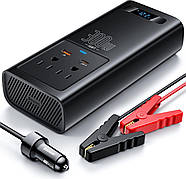 Автомобільний інвертор Baseus IGBT Power Inverter 300W (110V US/JP ) Black, фото 7